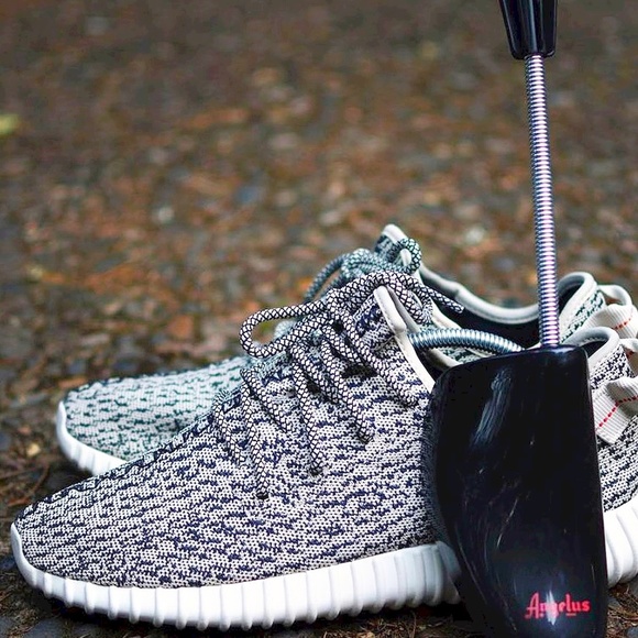 Angelus Black plastic SHOE TREEs FLeXiBLe Coiled Spring Shoe Tree Sneaker Boot - Picture 2 of 6